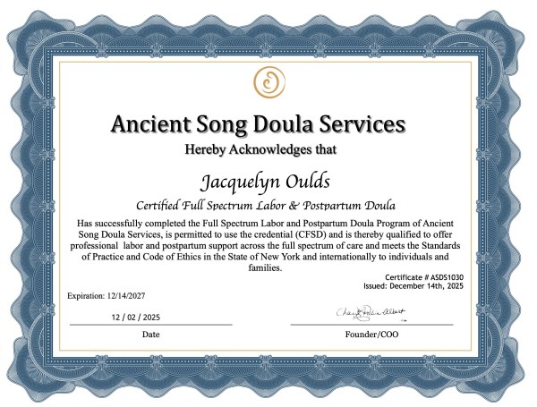 Certification