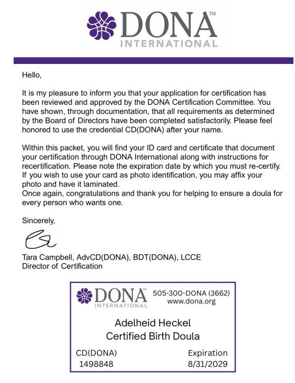 Certification
