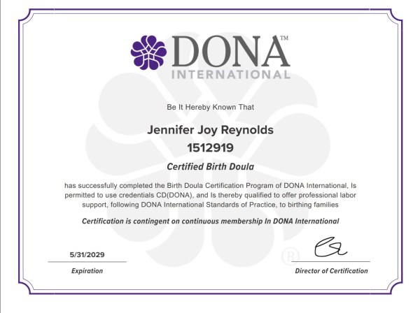 Certification