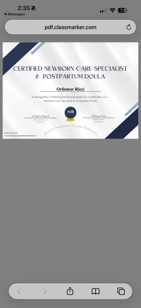 Certification