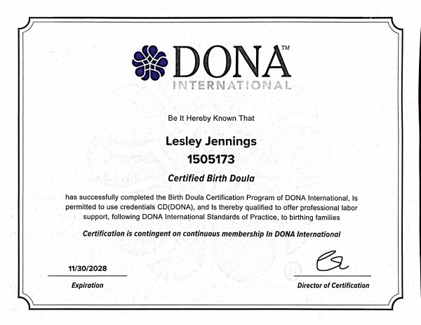 Certification