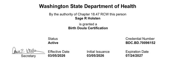 Certification