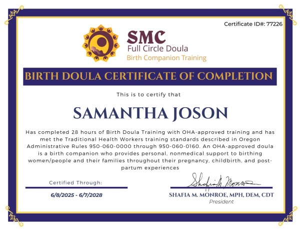 Certification