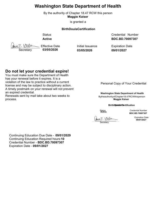 Certification