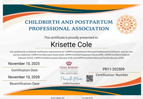 Certification