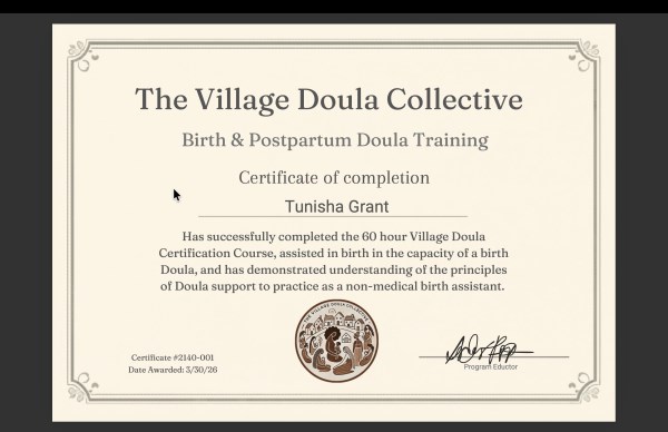 Certification