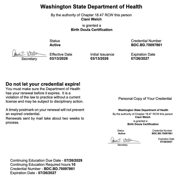 Certification