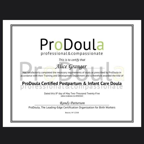 Certification