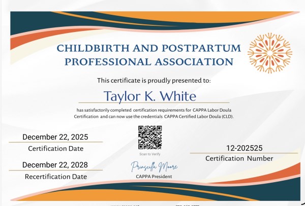 Certification