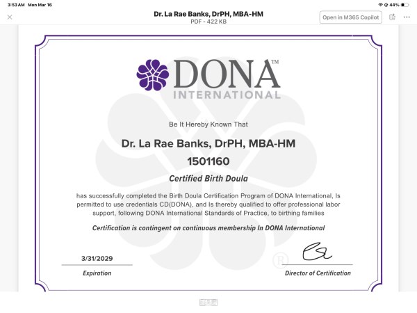Certification