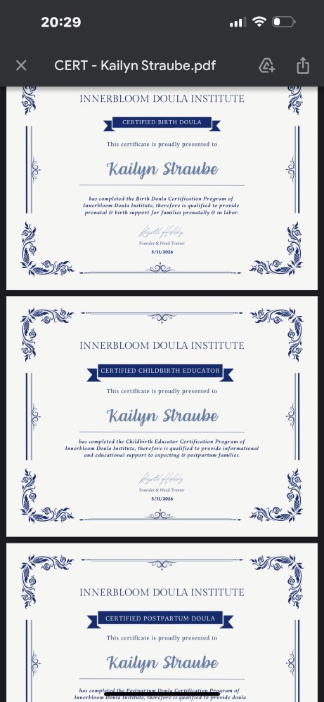Certification