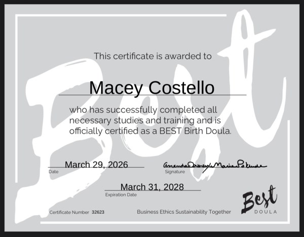 Certification