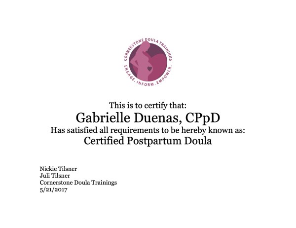 Certification