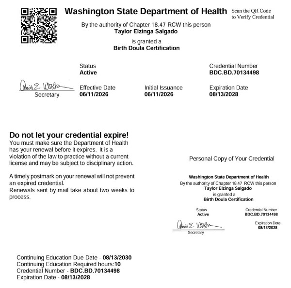 Certification