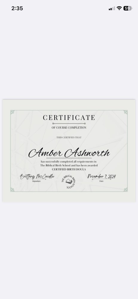 Certification