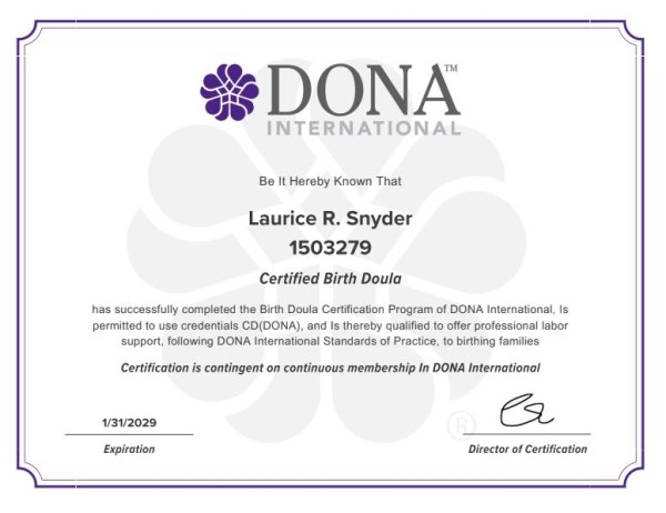 Certification