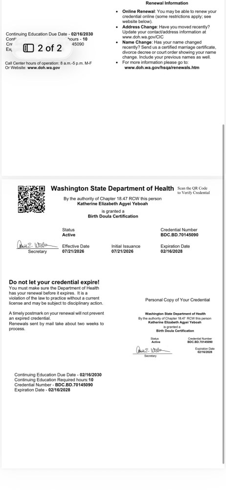 Certification