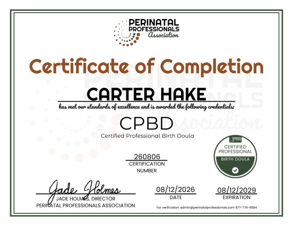 Certification