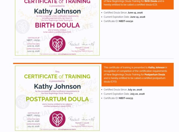 Certification