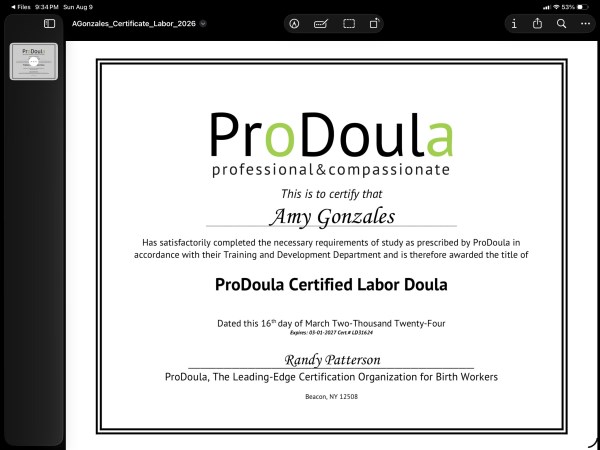 Certification