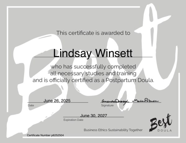 Certification