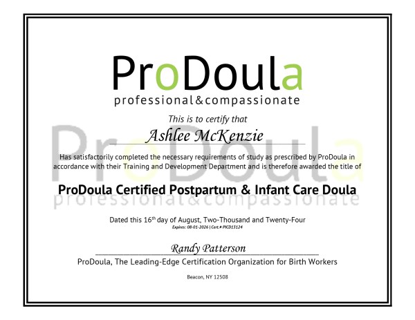 Certification