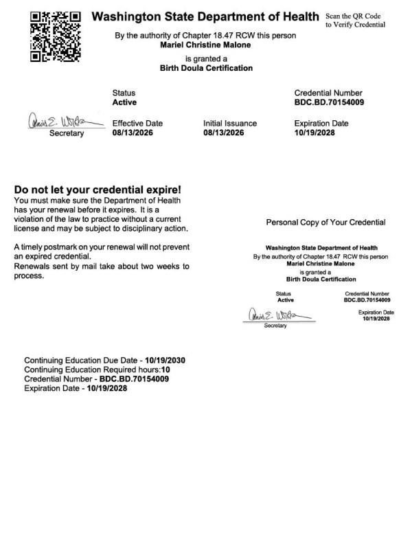 Certification