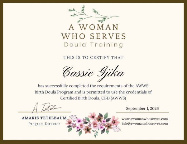 Certification