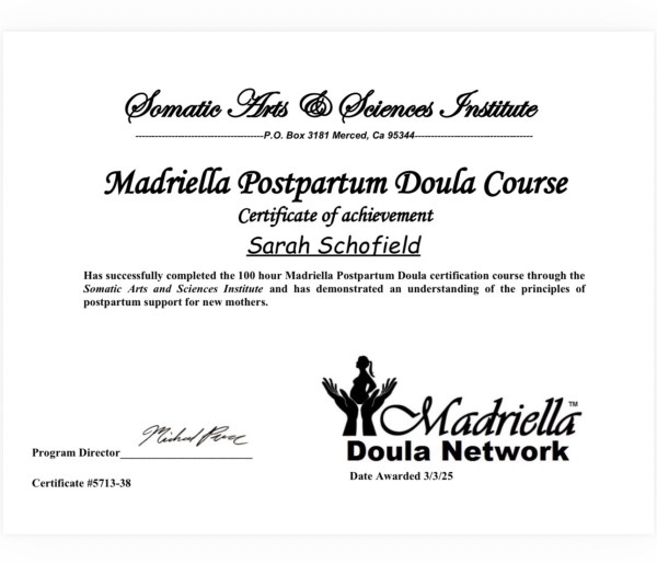 Certification
