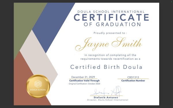 Certification