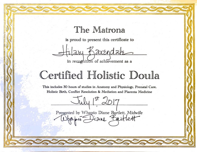 Certification