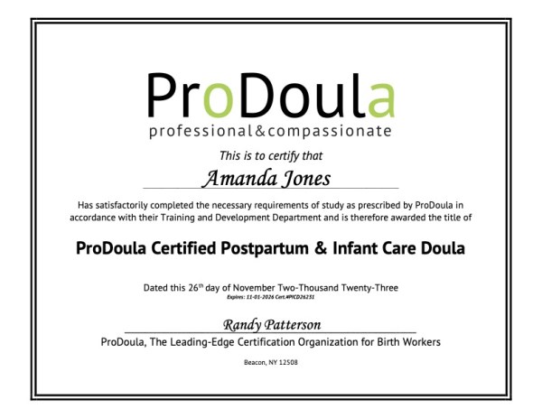 Certification