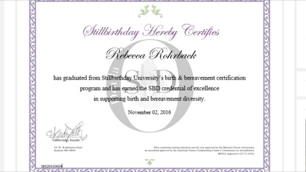 Certification