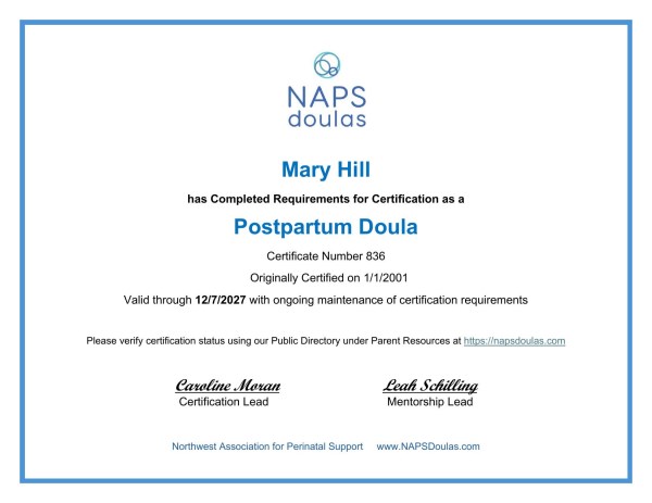 Certification