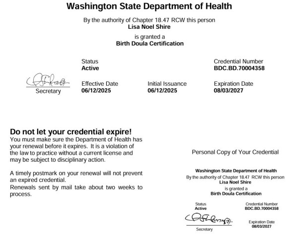 Certification