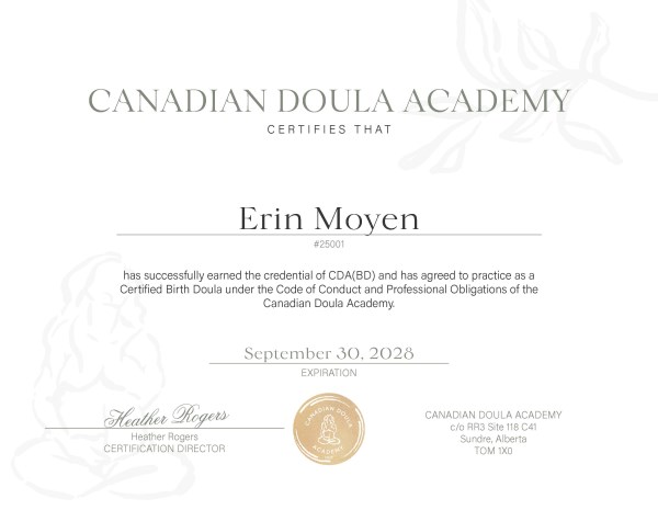 Certification