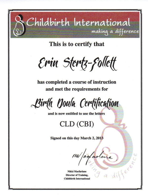 Certification