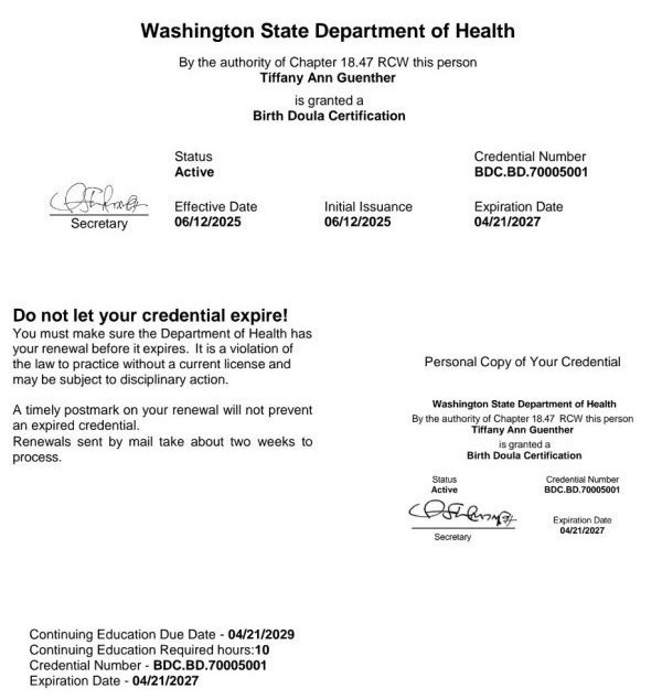 Certification