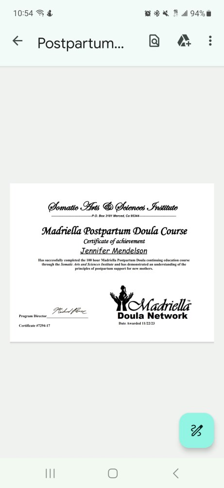 Certification