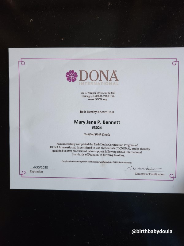 Certification