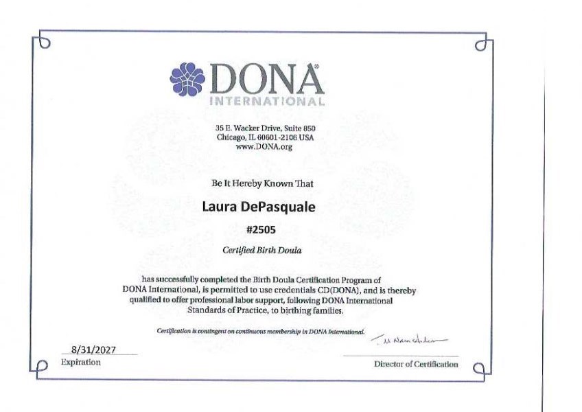 Certification