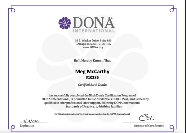 Certification