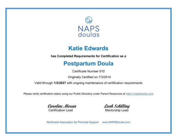Certification