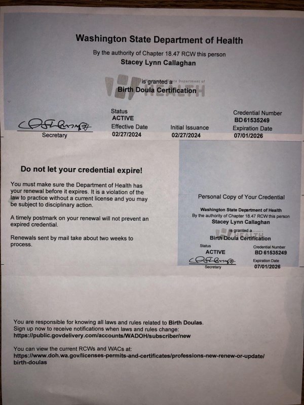 Certification