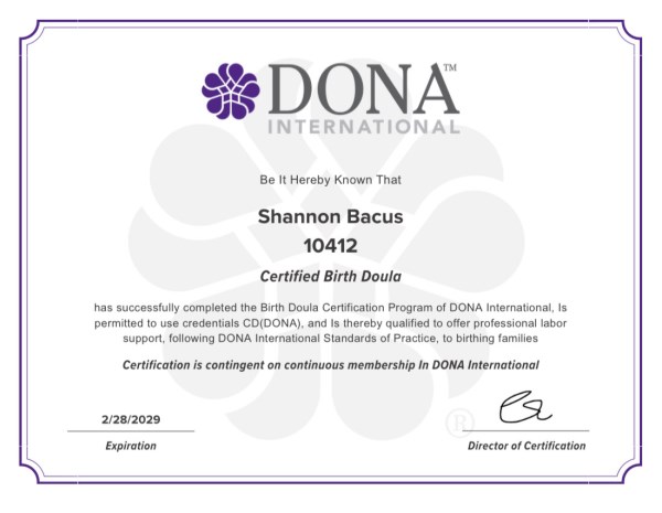 Certification