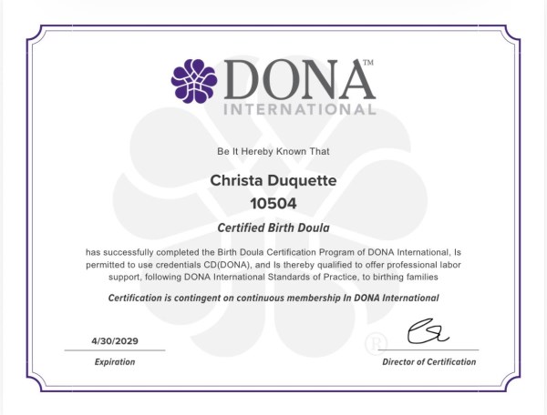 Certification