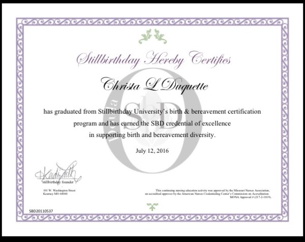 Certification