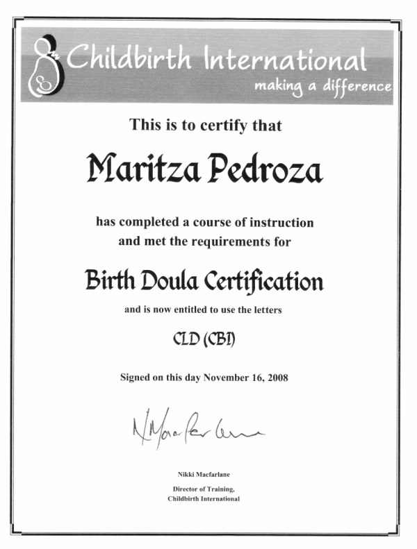 Certification