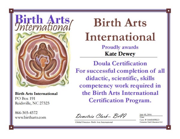 Certification